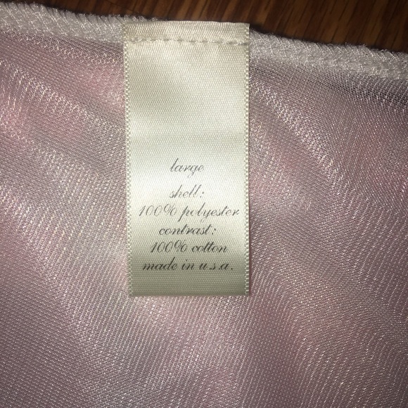 Blue Rain Skirt Boutique Pink Lace Floral Size:L - Picture 6 of 8